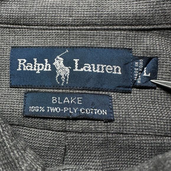 90s Vintage Ralph Lauren Blake Shirt 100% Two-ply Jersey Knit Cotton EVC MINT - Picture 5 of 10